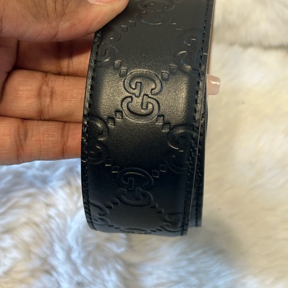 Gucci Black Guccissima Leather Belt - Picture 6 of 16